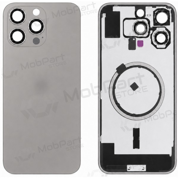 Cover posteriore per Apple iPhone 16 Pro Max (grigio) (Premium)