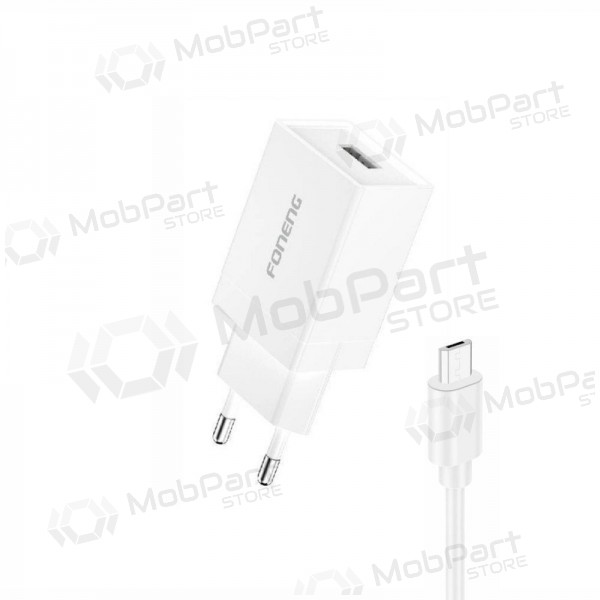 Caricabatterie telefono Foneng K210 10 W USB-A MicroUSB bianco