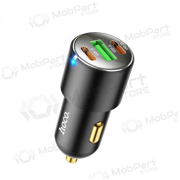Caricabatterie da auto Hoco NZ6 45 W PD 2x USB-C + USB-A nero
