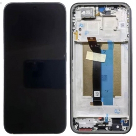 Schermo Xiaomi Redmi Note 15 Pro 5G (nero) (con cornice) (originale)