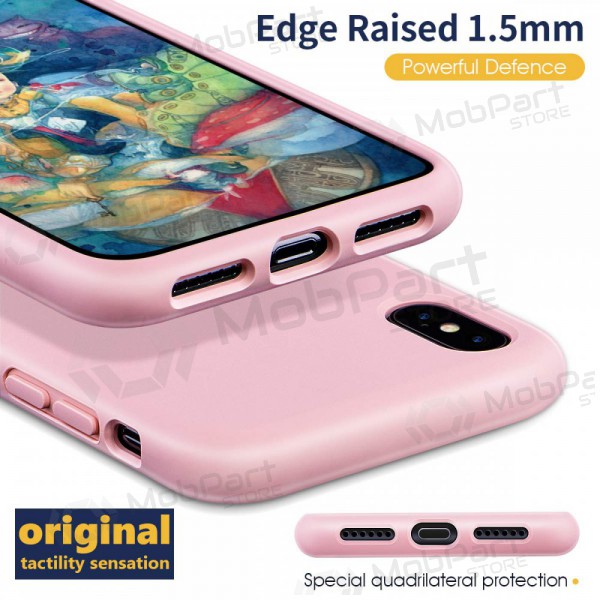 Custodia per Apple iPhone 13 mini - Liquid Silicone - 1.5mm (rosa)