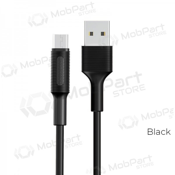 USB cavo Borofone BX1 microUSB 1.0m (nero)