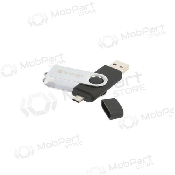 Chiavetta Platinet 16GB OTG USB 2.0 + microUSB (nero)