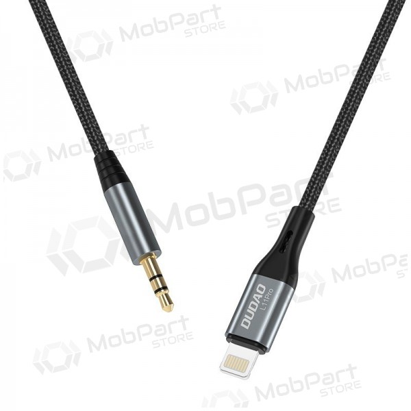 Cavo audio Dudao L11Pro Lightning a 3.5 mm 1 m nero