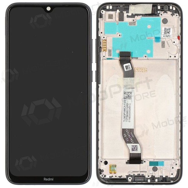 Schermo Xiaomi Redmi Note 8 / Note 8 2021 (nero) (con cornice) (Premium)