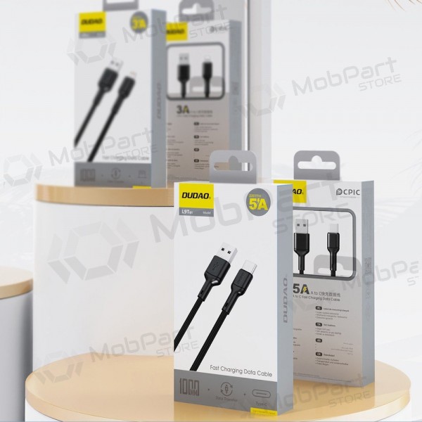 Cavo USB Dudao L9T USB-A a USB-C 5A 1.0m nero