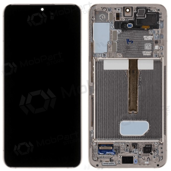 Samsung Galaxy S22+ schermo / display (rosa / d'oro) (con una cornice) (originale) Samsung Galaxy S22+ schermo / display (rosa / d'oro) (con una cornice) (originale)
