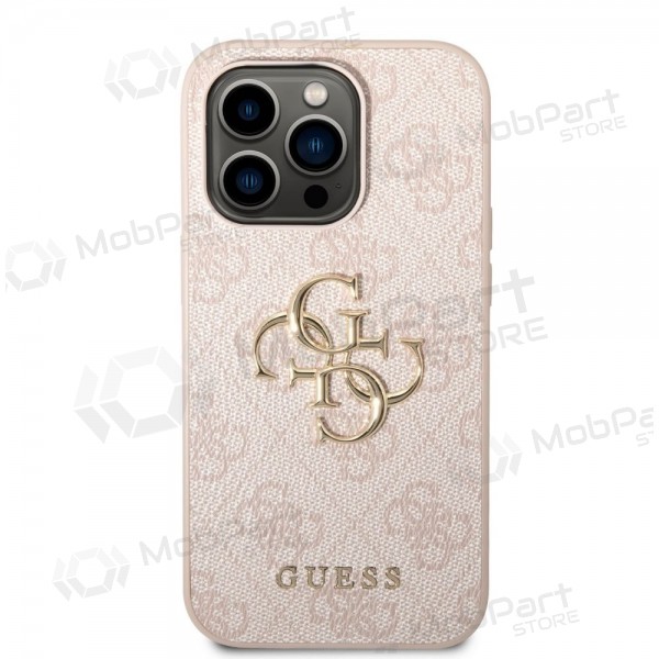 Custodia per Apple iPhone 14 Pro Max - Guess PU 4G Metal Logo (rosa)