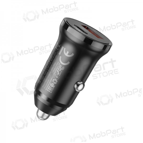 Caricatore automobilinis Borofone BZ18A USB-A/Type-C PD20W+QC3.0 (nero)