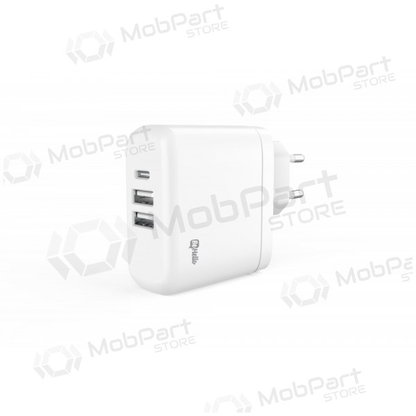 Caricatore BeHello USB-C 45W PD + 2 USB (bianca)