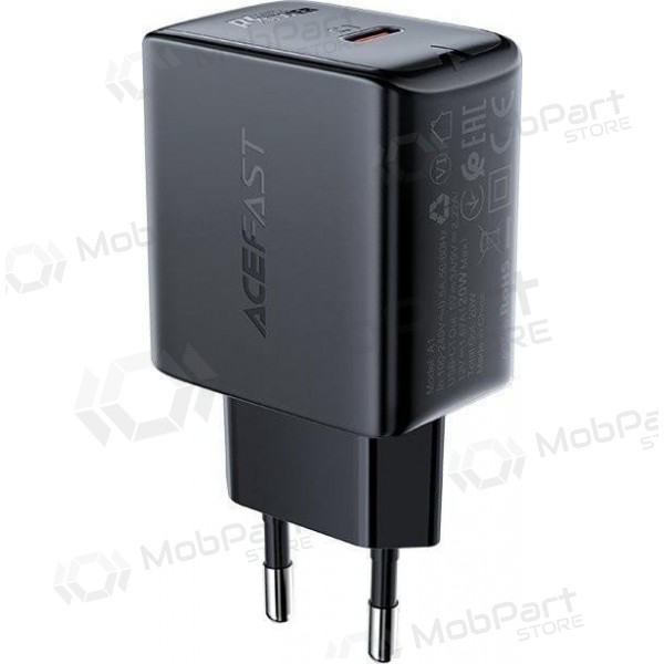 Caricatore buitinis Acefast A1 PD20W USB-C nero