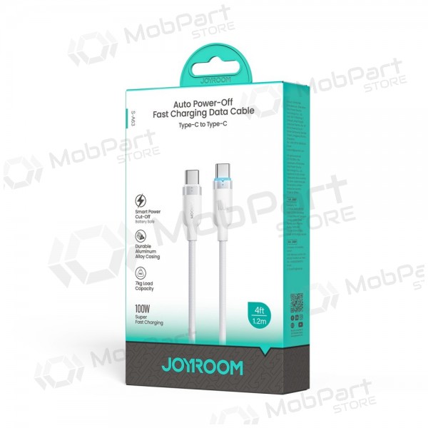 Cavo USB-C Joyroom S-A63 USB-C a USB-C 1.2 m 100 W bianco