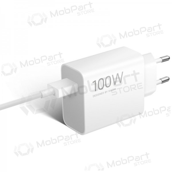 Caricabatterie per telefono Xiaomi Charging Combo BHR095VEU 100 W USB-A con cavo USB-C bianco