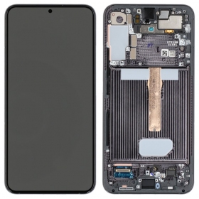Schermo Samsung Galaxy S22+ (nero) (con cornice) (OLED)