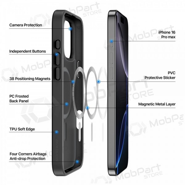 Custodia per Apple iPhone 16 Pro Max - Dux Ducis Yind (nera)