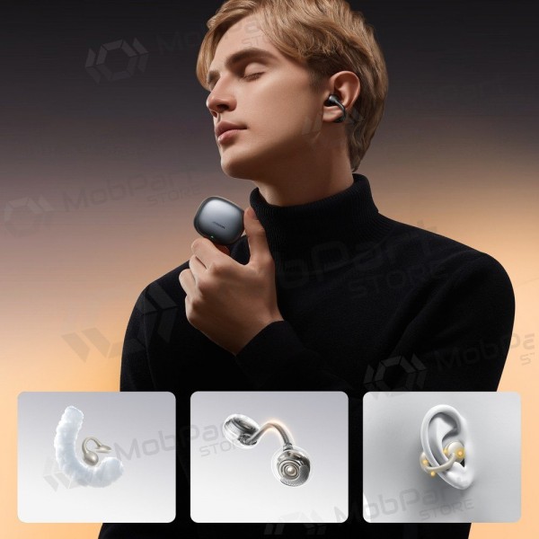 Cuffie wireless con microfono Joyroom JR-OE3 Bluetooth 5.4 USB-C grigie.