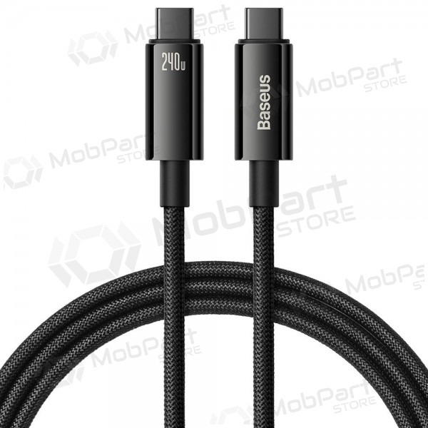 Cavo USB-C Baseus Tungsten CAWJ040001 da USB-C a USB-C 1 m 240 W nero.
