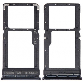 Supporto per scheda SIM Xiaomi Poco X3, X3 NFC, X3 Pro (nero) (originale)