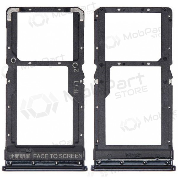 Supporto per scheda SIM Xiaomi Poco X3, X3 NFC, X3 Pro (nero) (originale)