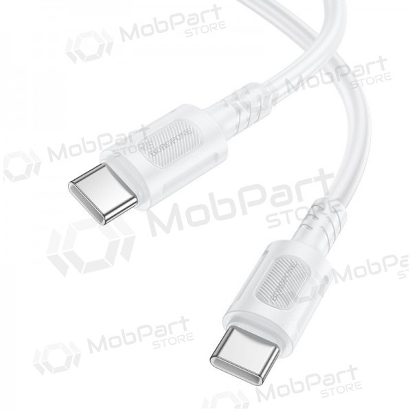 Cavo USB-C Borofone BX111 da USB-C a USB-C 1 metro 60 W bianco