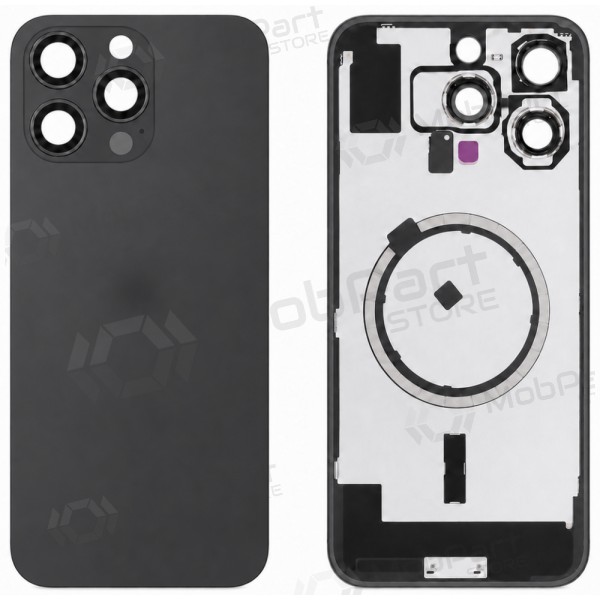 Cover posteriore per Apple iPhone 16 Pro Max (nero) (Premium)