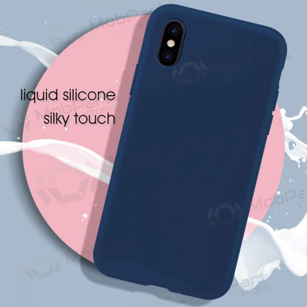 Custodia per Apple iPhone 13 mini - Liquid Silicone - 1.5mm (blu scuro)