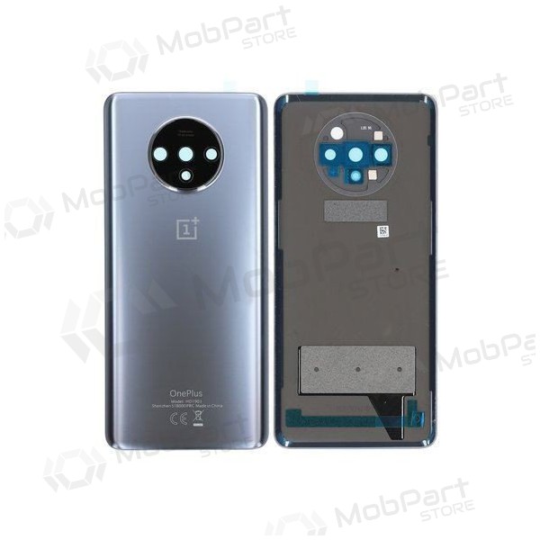 OnePlus 7T coperchio batteria posteriore d'argento (Frosted Silver) (usato grade C, originale)