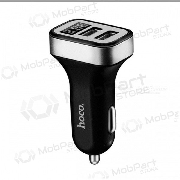 Caricatore per auto HOCO Z3 Dual Usb (Display, 3.1A) (nero)