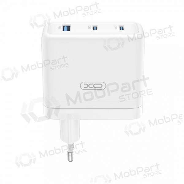 Caricabatterie per telefono XO CE35 100 W 2x USB-C + USB-A bianco