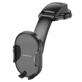 Supporto per telefono da auto Borofone BH73 sul cruscotto, vicino al parabrezza 4.5–7.0 pollici.