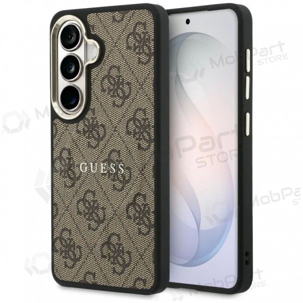 Custodia Samsung Galaxy S26 - Guess PU Leather 4G Gold Frame Magnetic (marrone)