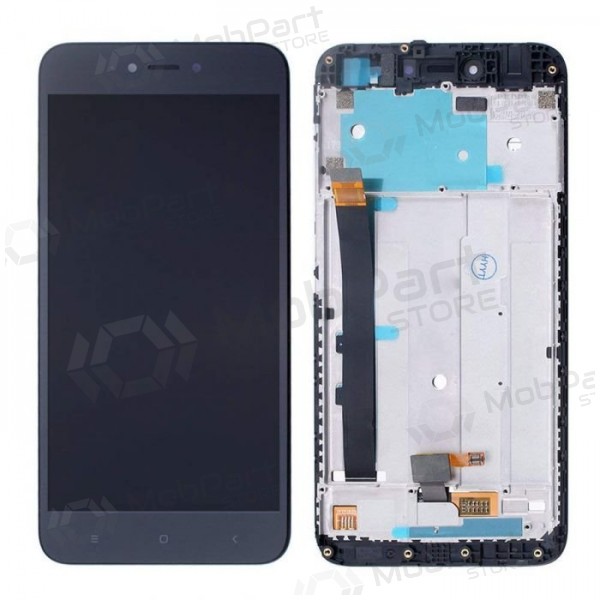 Xiaomi Redmi Note 5A schermo / display (nero) (usato grade C, originale)
