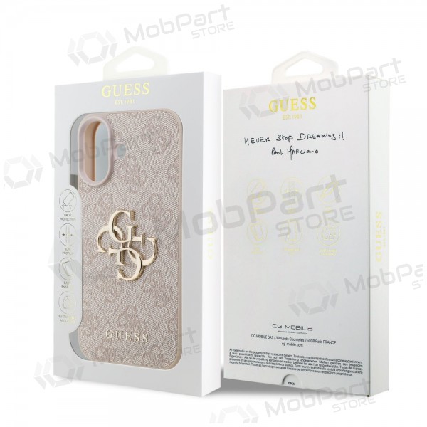 Custodia per Apple iPhone 17 - Guess PU 4G Metal Logo (rosa)
