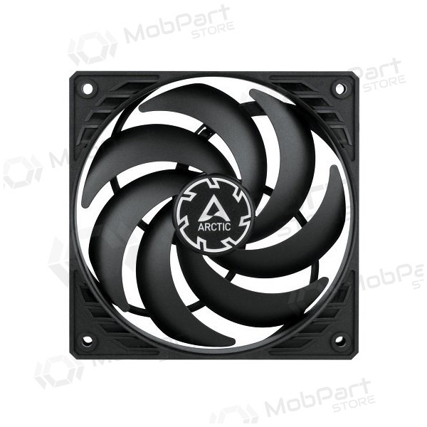 ARCTIC P12 SLIM PWM PST ventilatore di telaio, 4-pin, 120mm, siauras, nero