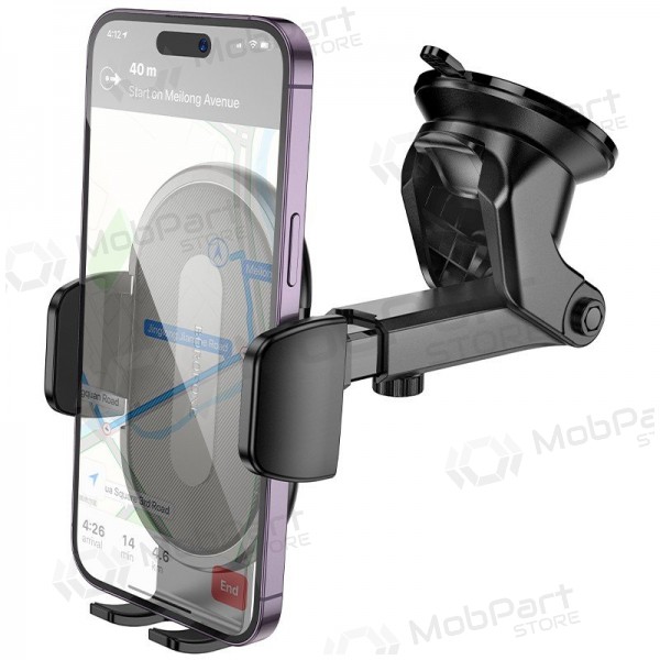 Supporto per telefono da auto Borofone BH134 sul cruscotto 4.5–7 pollici.