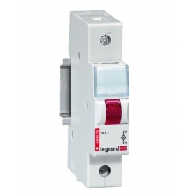 LED indikatorius ant DIN Legrand 604077 (rosso, 230V, TX3 1 mod.)