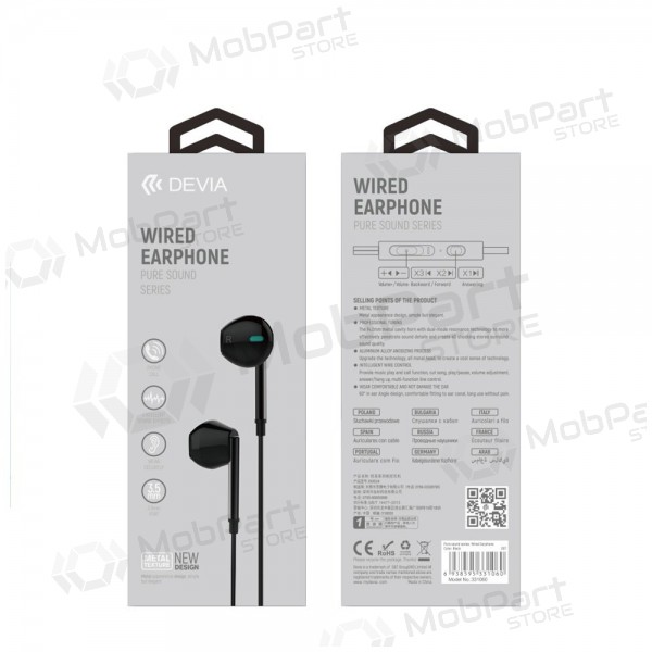 Mani libere Devia Pure Sound 3,5mm (nero)