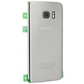 Samsung G930F Galaxy S7 coperchio batteria posteriore (d'argento) (usato grade B, originale)