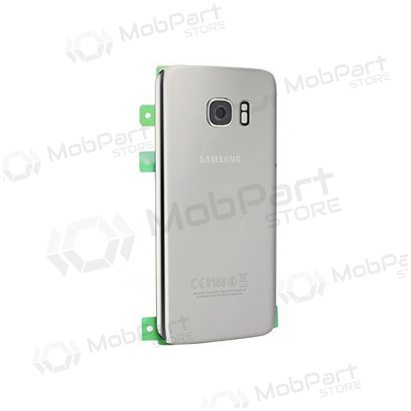 Samsung G930F Galaxy S7 coperchio batteria posteriore (d'argento) (usato grade B, originale)