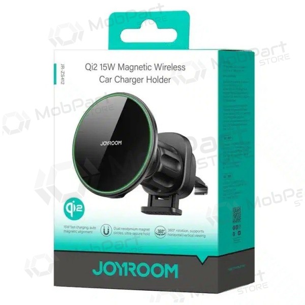 Automobilinis laikiklis-caricatore Joyroom JR-ZS412 Qi2 MagSafe 15W nero
