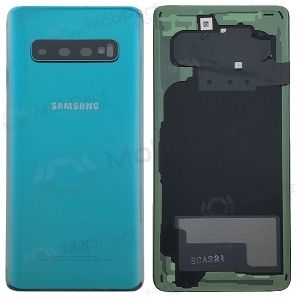 Samsung G973 Galaxy S10 coperchio batteria posteriore verde (Prism Green) (usato grade A, originale)