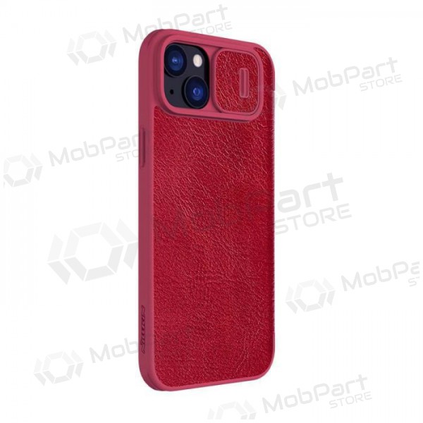 Custodia per Apple iPhone 14 - Nillkin Leather (rossa)