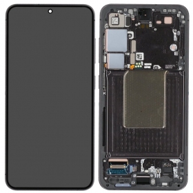 Schermo per Samsung Galaxy S24 (nero) (con cornice) (originale)