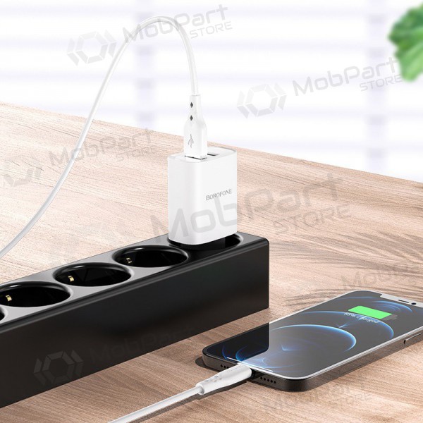 Caricatore Borofone BN2 2xUSB 2.1A (bianca)