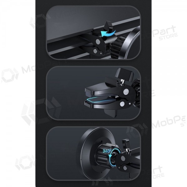 Caricatore-laikiklis magnetinis automobilinis Joyroom JR-ZS240 MagSafe 15W nero
