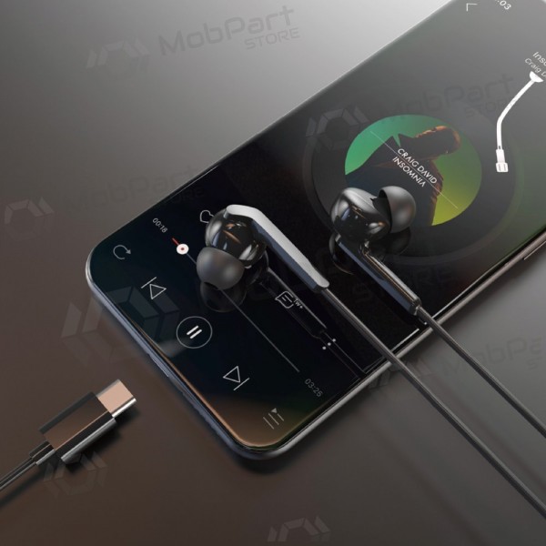 Cuffie USB-C Dudao X3C+ nere
