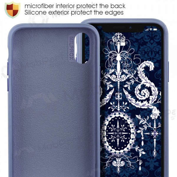 Custodia per Apple iPhone 11 Pro - Liquid Silicone 2.0mm (grigio lavanda)