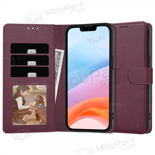 Custodia per Apple iPhone 7, 8, SE 2020, SE 2022 - Fancy Wallet (bordeaux)