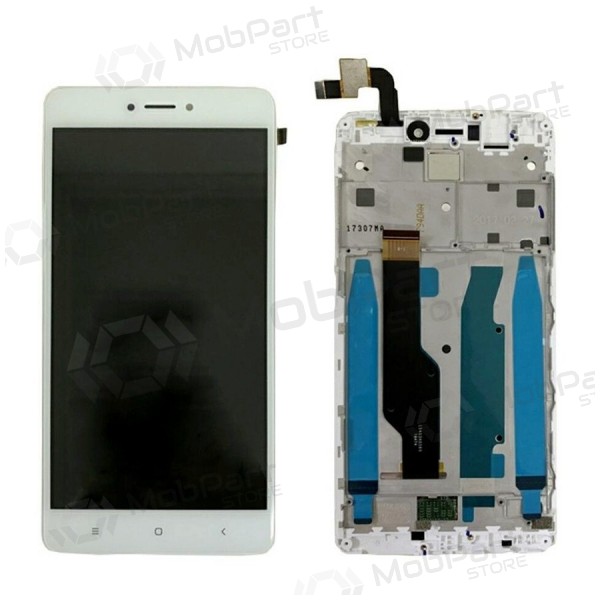 Xiaomi Redmi Note 4X (BV055FHM-N00-1909-R1.0) schermo / display (con una cornice) (bianca)