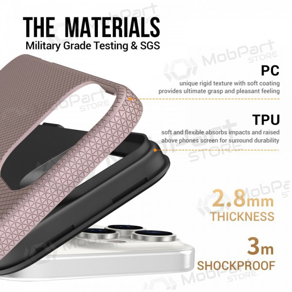 Apple iPhone 16 custodia „Perfectionists“ (rožinio aukso)